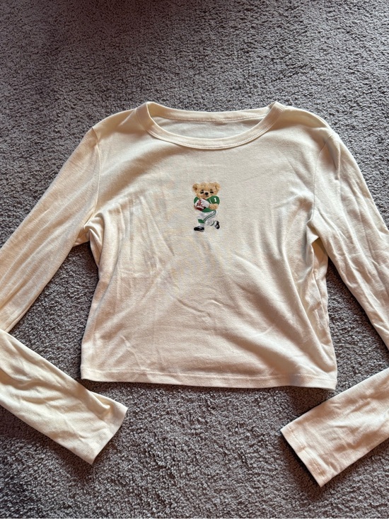 Tops - Football Bear Long Sleeve Tee